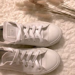 CONVERSE | all-white sneakers